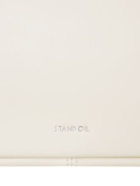 Stand Oil Cream Tote with Double Top Handles